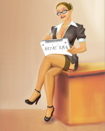 business-pinup secretaire