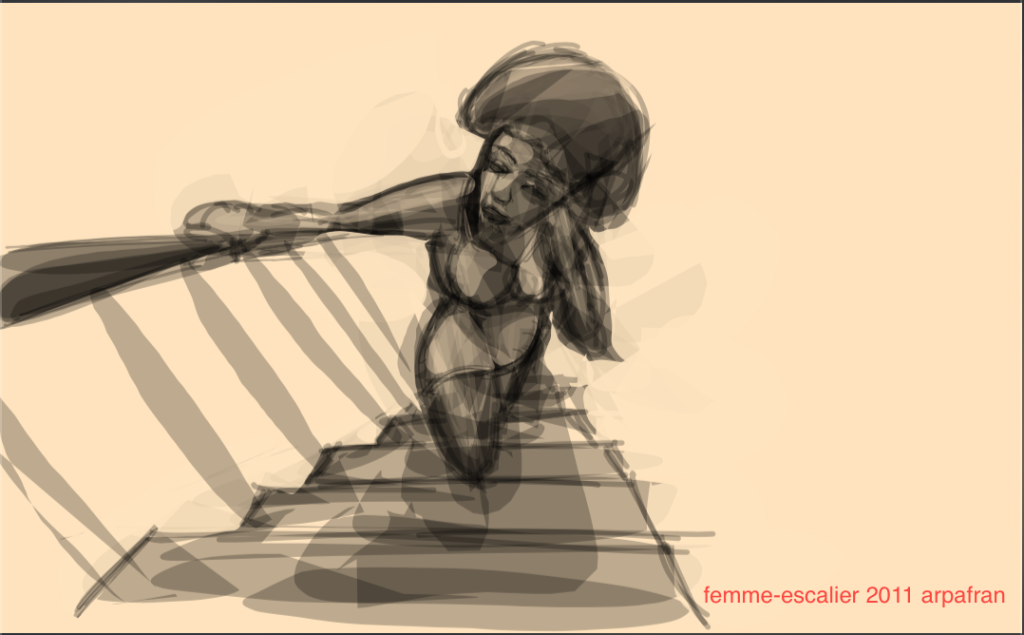 femme-escalier